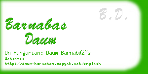 barnabas daum business card